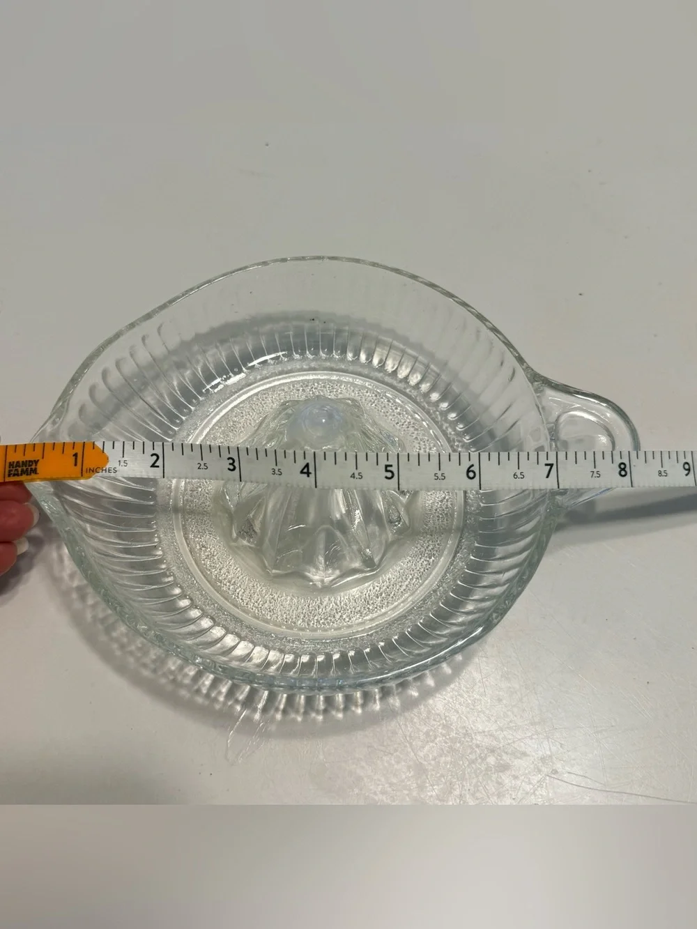 Vintage Clear Glass Juice reamer